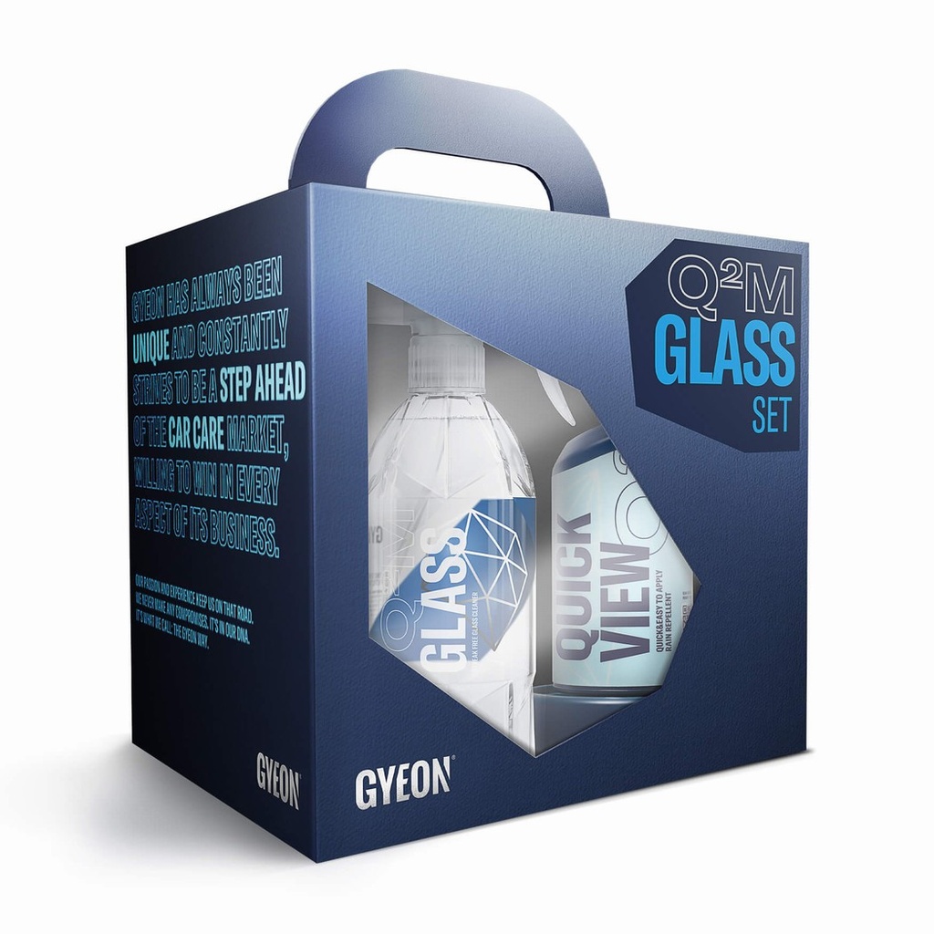Bộ sản phẩm chăm sóc xe Q²M Glass Set - Bundle Box + Q²M WetCoat 80 ml