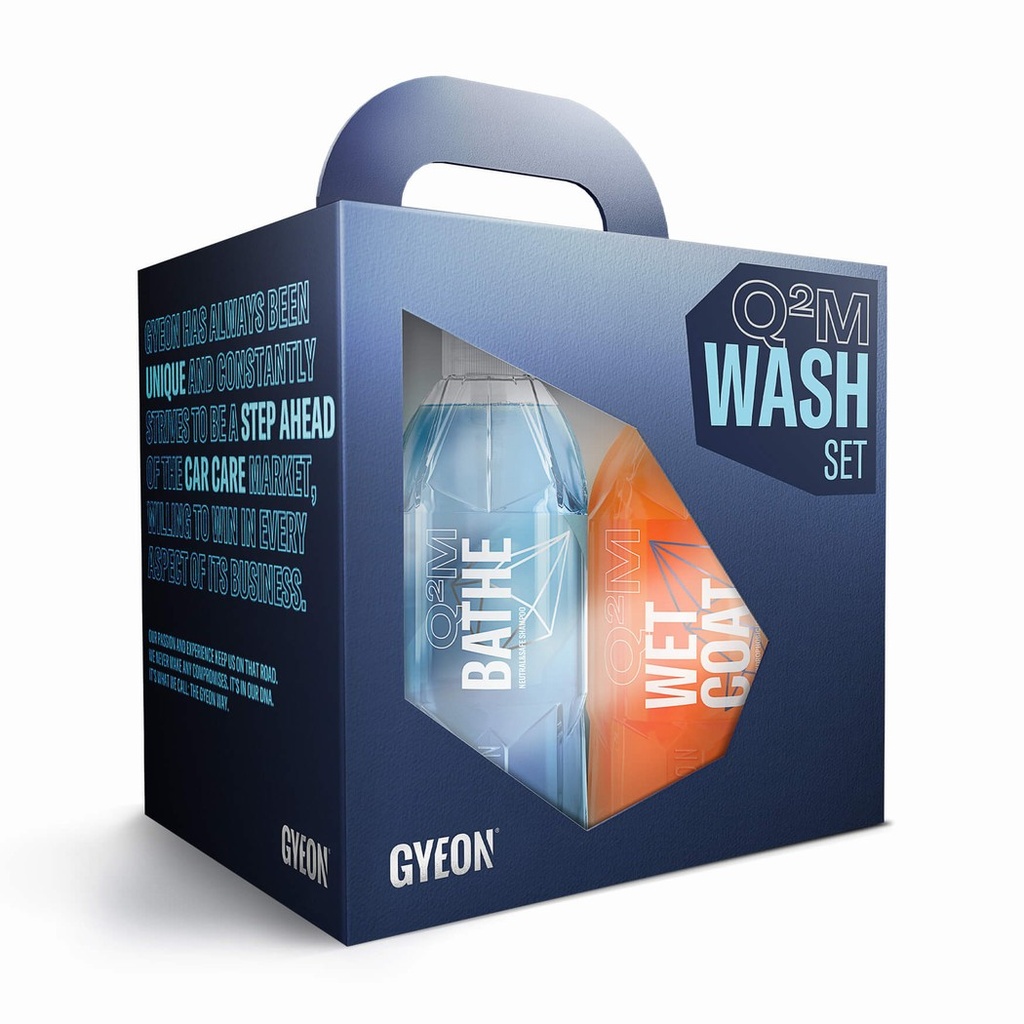Bộ sản phẩm chăm sóc xe Q²M Wash Set - Bundle Box + Q²M QuickDetailer 80 ml