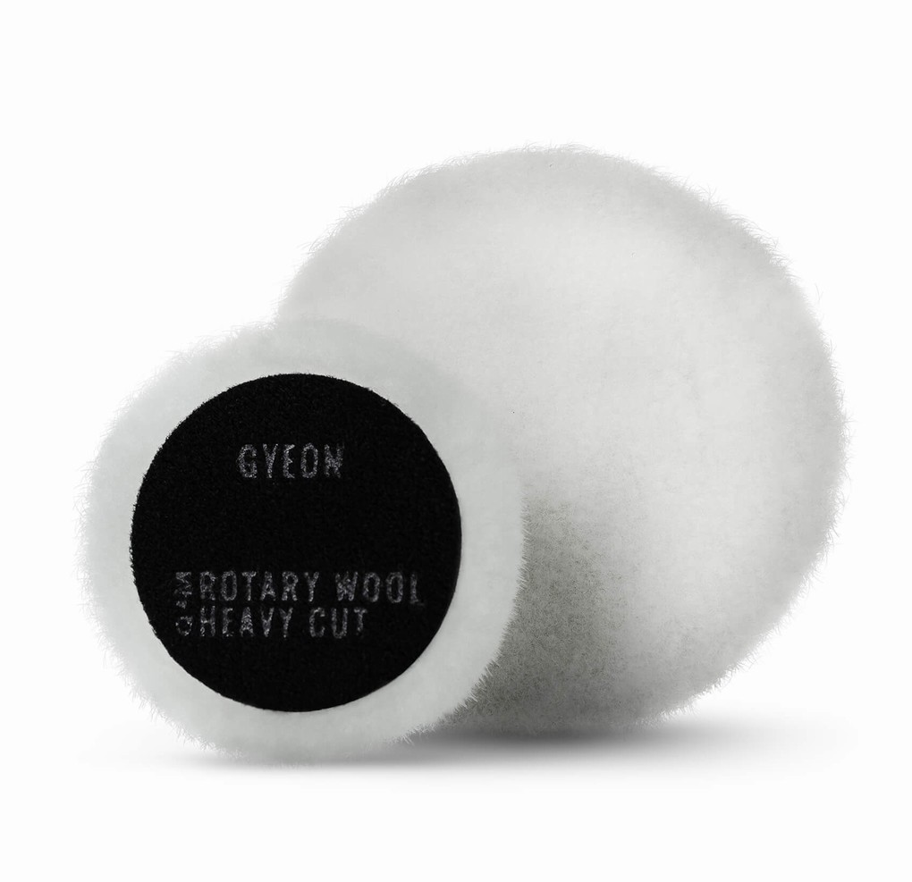 GÓI 2-PHỚT MÁY ĐÁNH BÓNG ĐỒNG TÂM NHỎ GYEON Q²M Rotary Wool Heavy Cut 80 mm (2-pack)